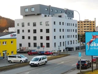 Realizace zateplení polyfunkčního domu Kuřim