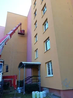 Sanace fasády bytového domu BD Brno, ul. Okrouhlá 22 a 24