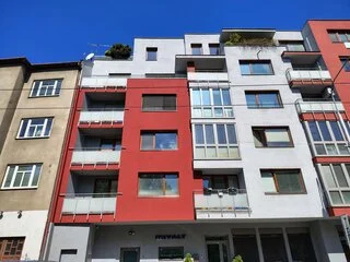 Oprava fasády domu Hlinky 34, Brno